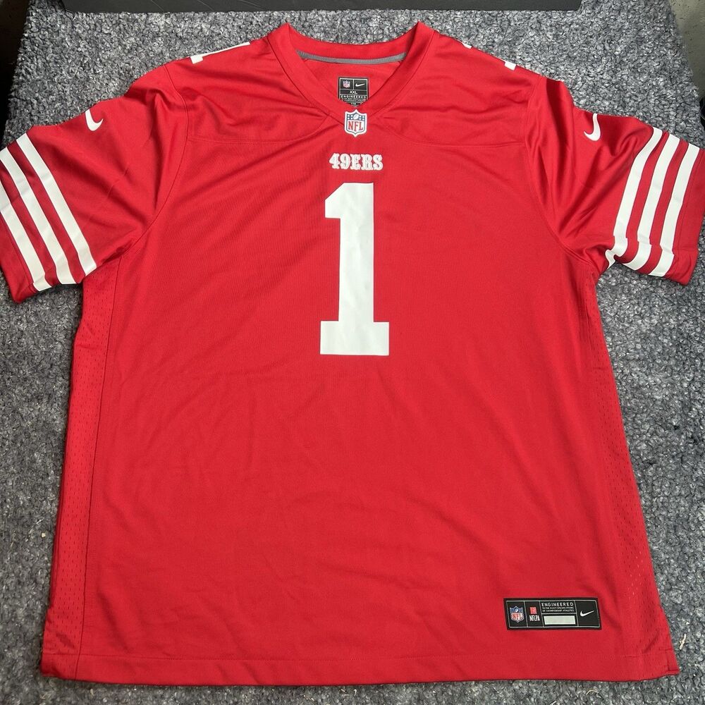 NFL San Francisco 49ers Nike Jersey Mens 2XL Red Football Deebo Samuel Sr #1